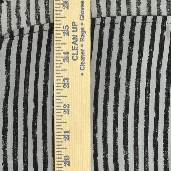 Spense Womens Sm Black White Striped Boxy Tunic Top Mixed Stripe Short Sleeve - Picture 9 of 9